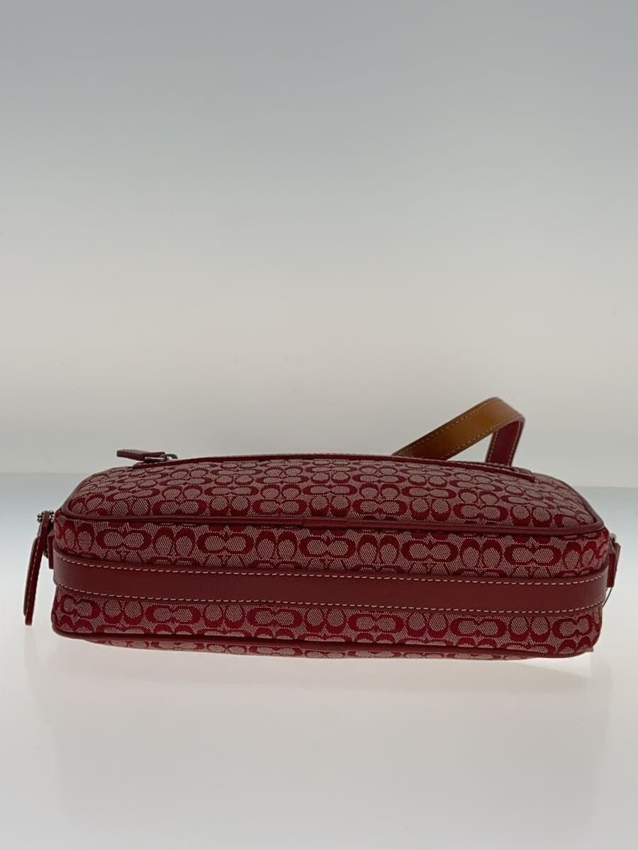 COACH Shoulder Bag Nylon RED a32-6341 4