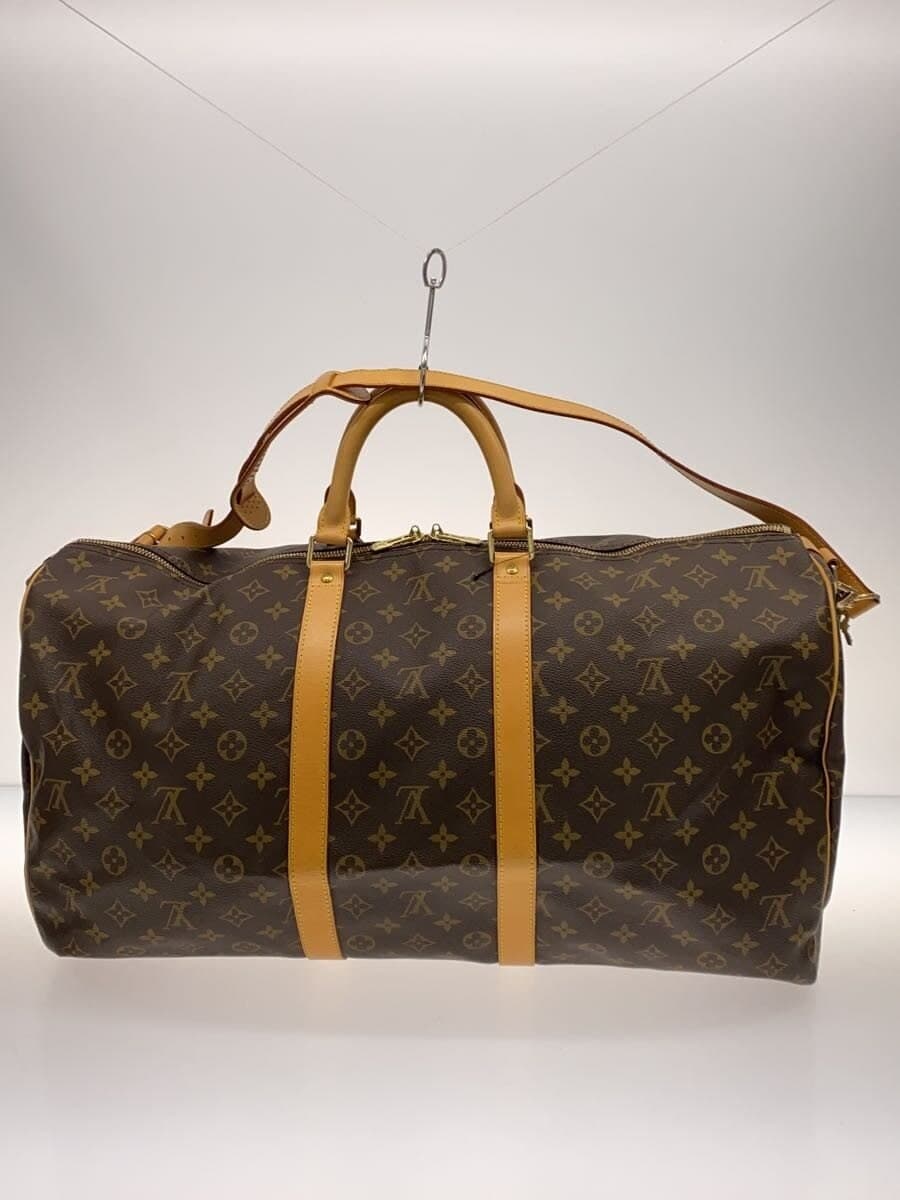 LOUIS VUITTON Keepall Bandoulière 55 Monogram Canvas PVC BRW M41414 3