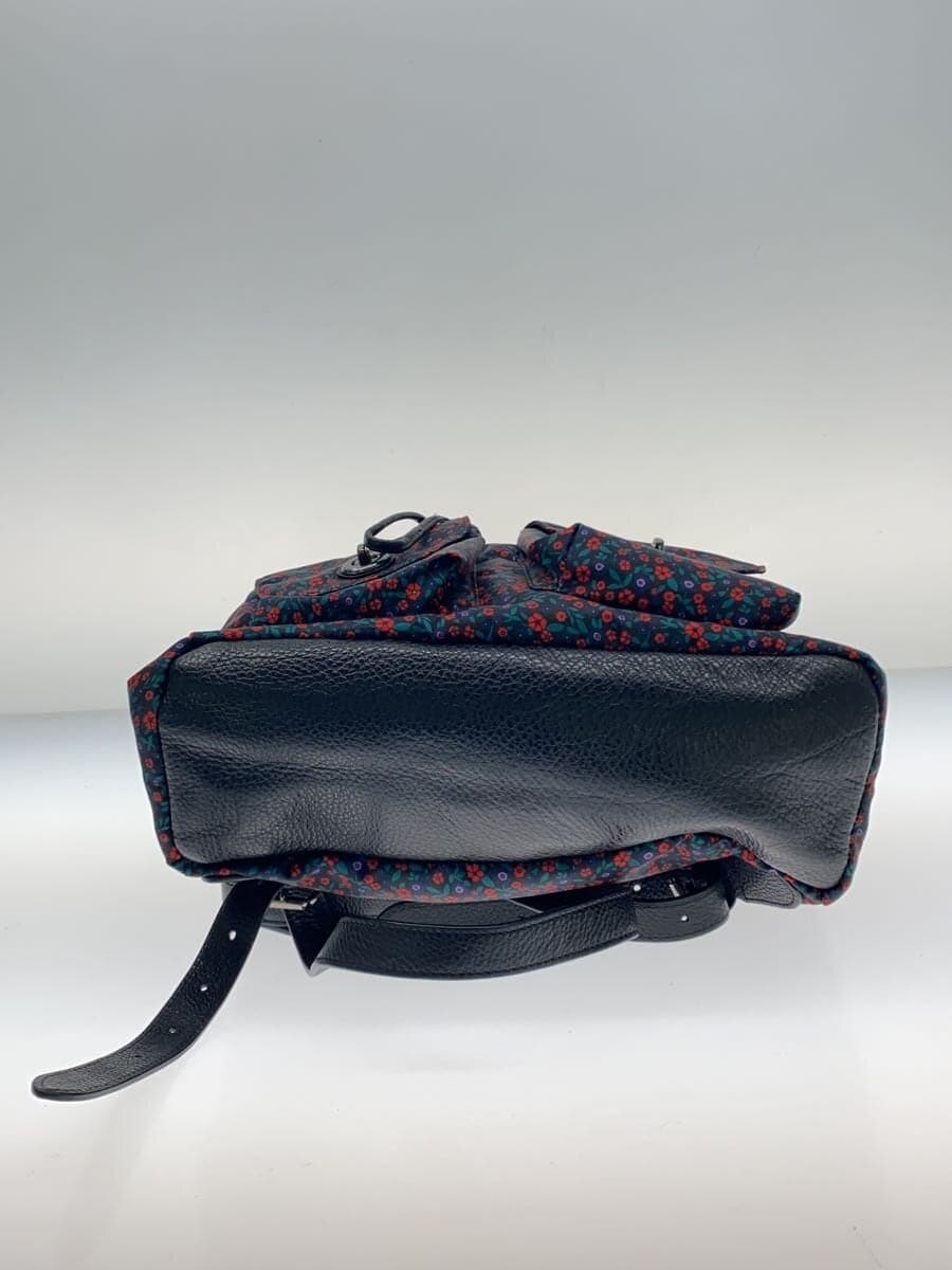 COACH Backpack Nylon Black Floral Pattern F5934 4