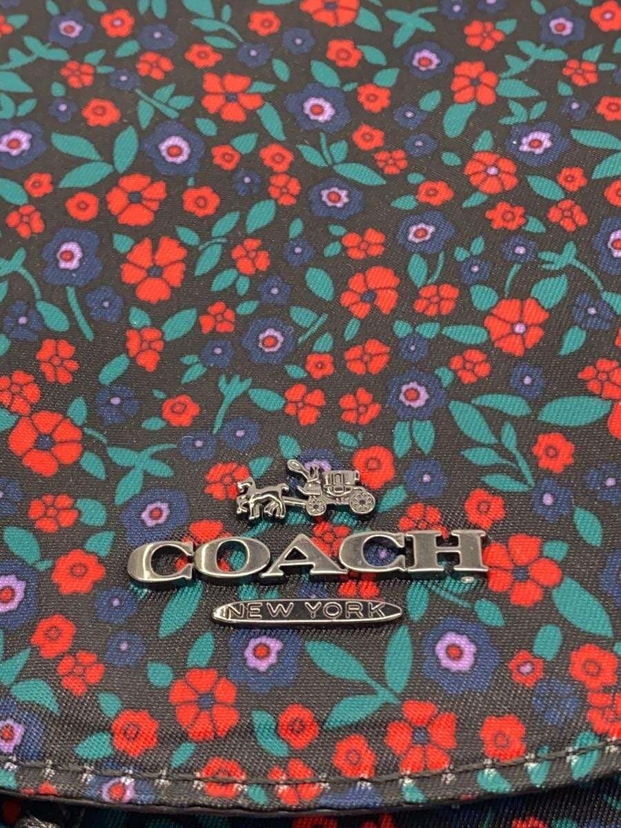 COACH Backpack Nylon Black Floral Pattern F5934 5