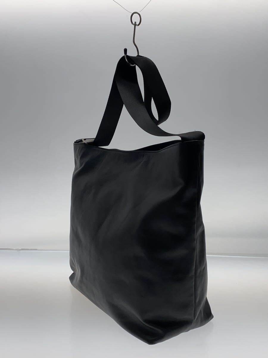 PACKING Shoulder Bag Leather BLK 2