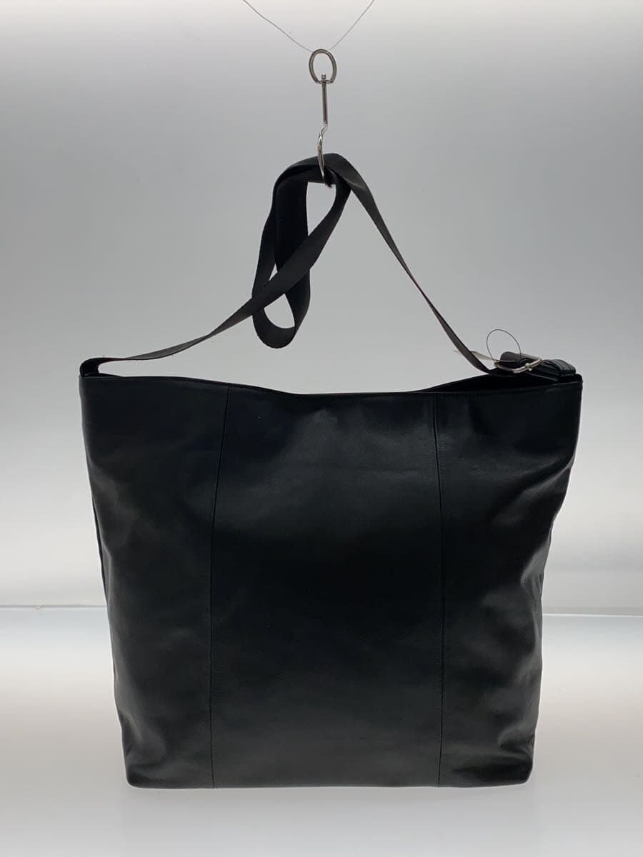 PACKING Shoulder Bag Leather BLK 3