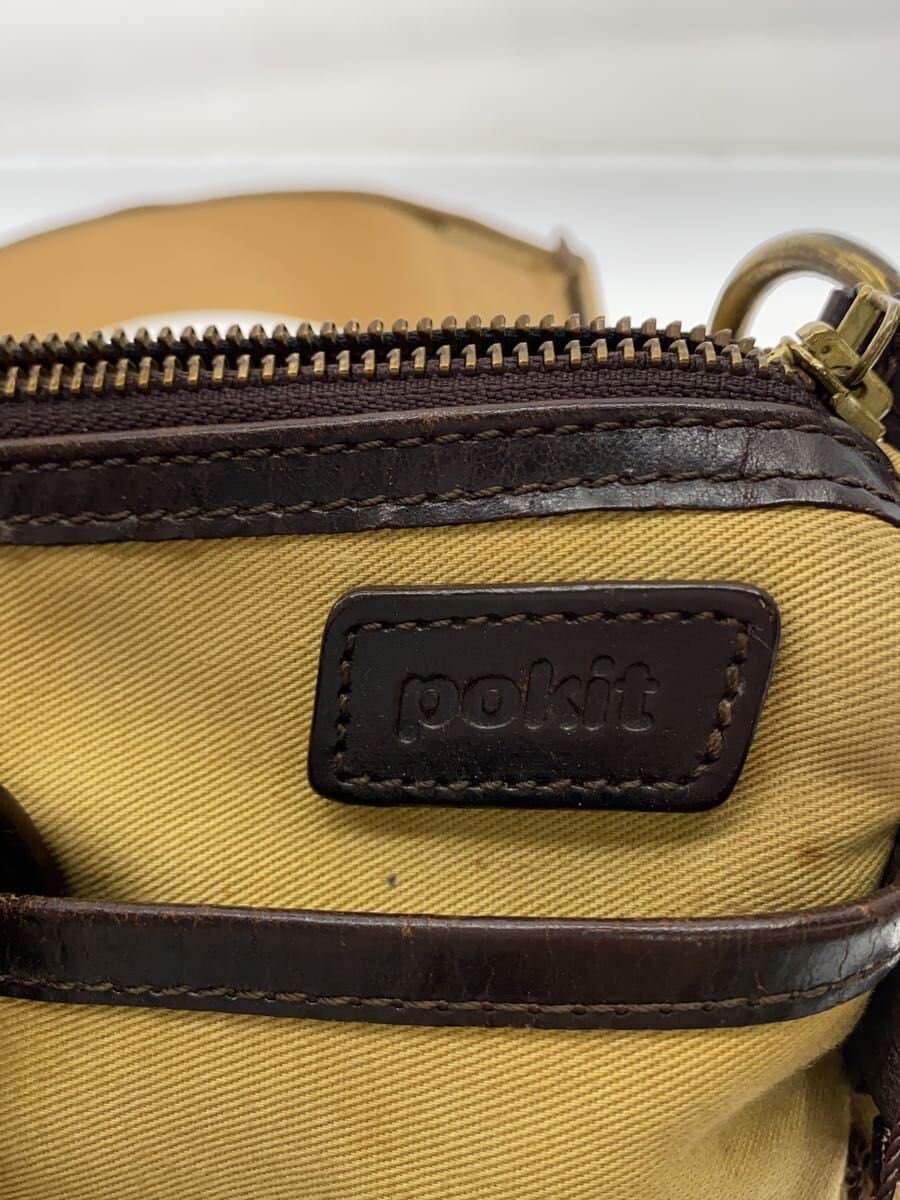pokitPOACHER BAG S Shoulder Bag Canvas BEG Scratches and stains present 5