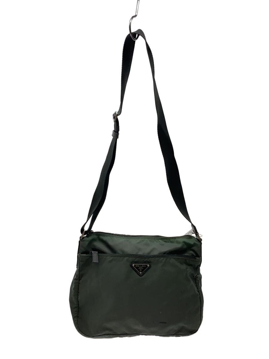 PRADA Shoulder Bag Nylon KHK