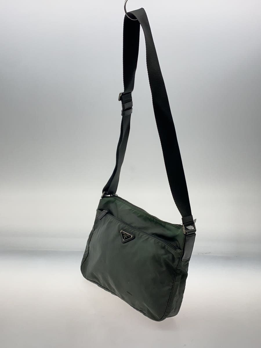 PRADA Shoulder Bag Nylon KHK 2