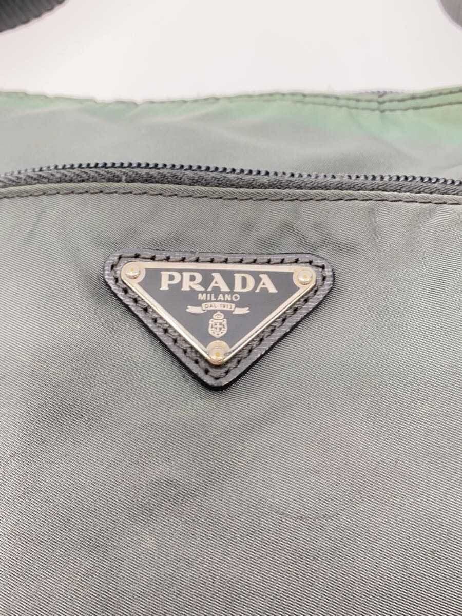 PRADA Shoulder Bag Nylon KHK 5