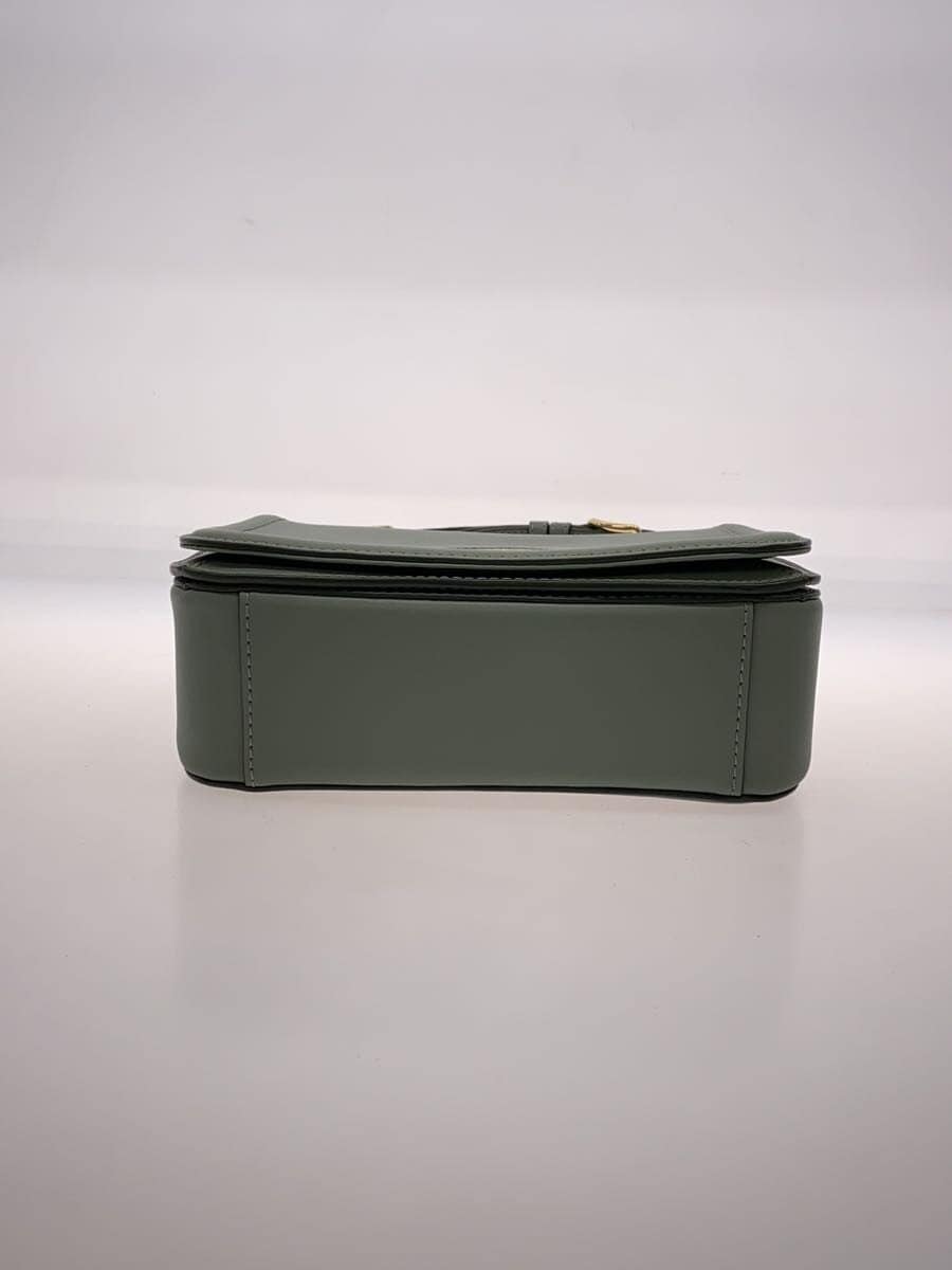 MARC JACOBS Shoulder Bag Leather GRN Solid Inside With Stain 4