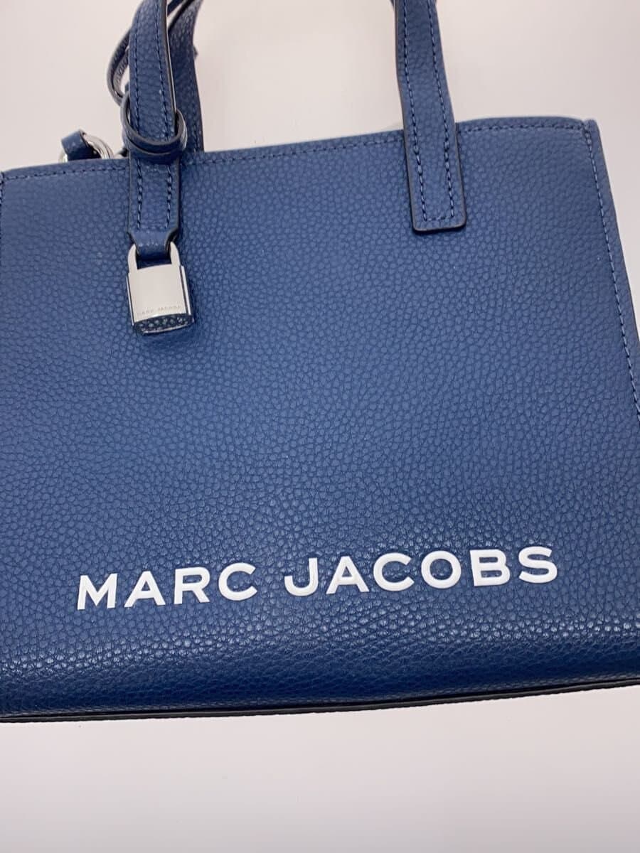 MARC JACOBS Shoulder Bag Leather NVY Solid Misshapen 5