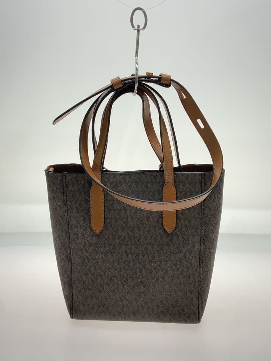 MICHAEL KORS Handbag PVC BRW All Over Pattern 30T1G5ST0B 3