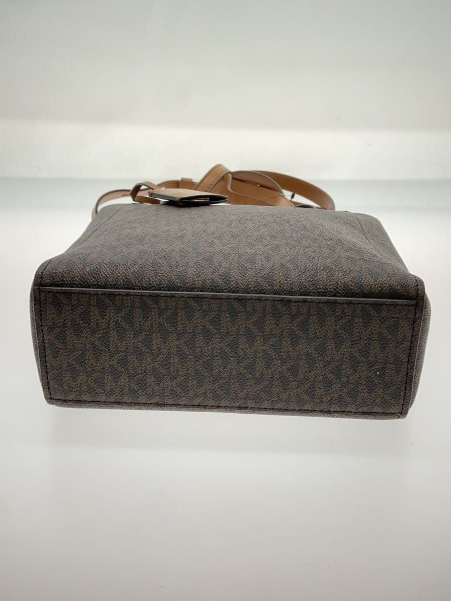 MICHAEL KORS Handbag PVC BRW All Over Pattern 30T1G5ST0B 4