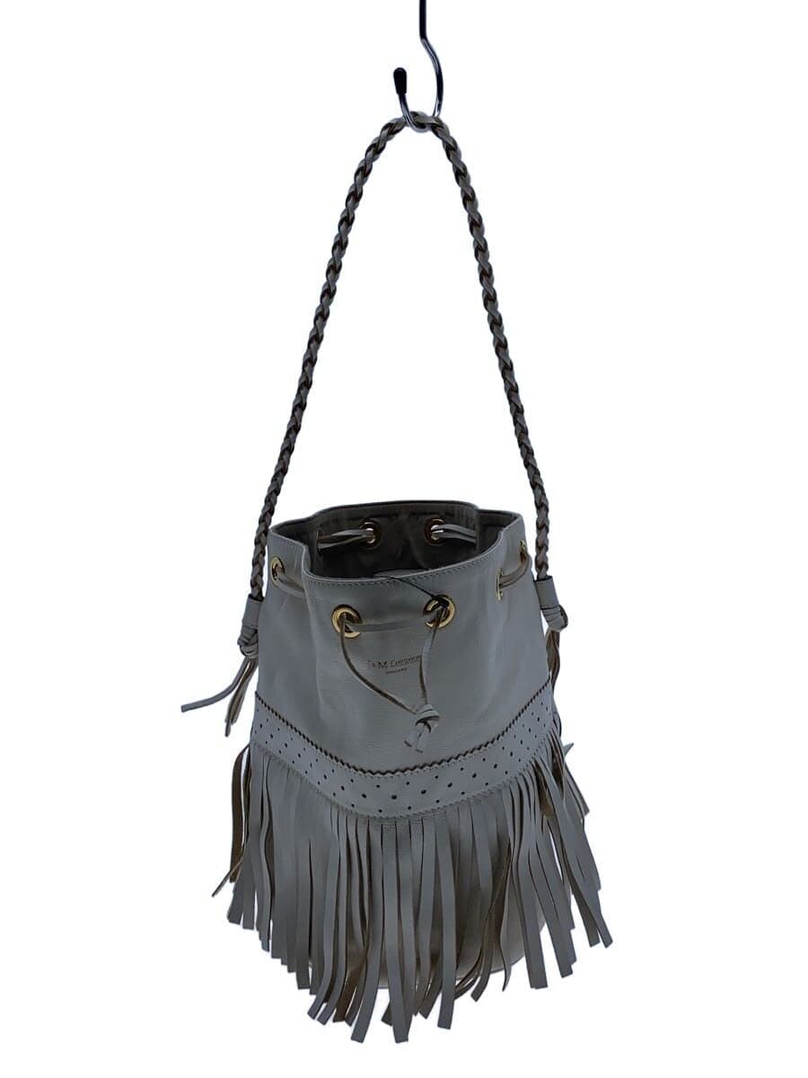 J&M DAVIDSON Shoulder Bag Leather CRM Solid