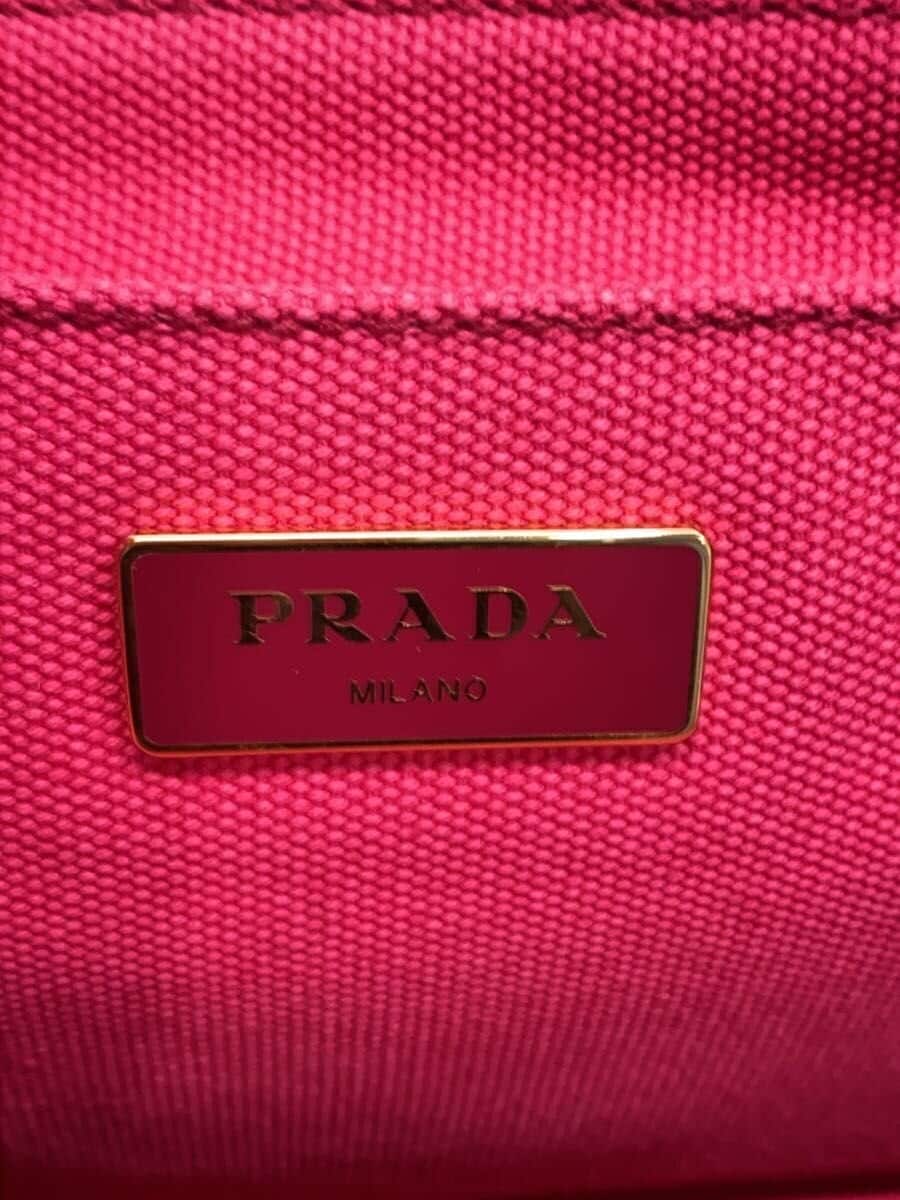 PRADA Tote Bag Cotton PNK 5