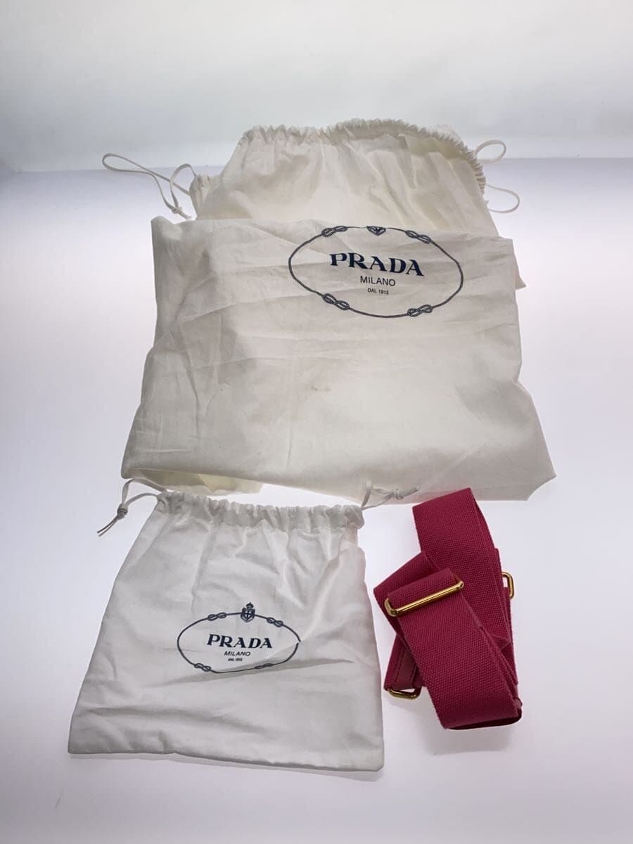 PRADA Tote Bag Cotton PNK 7