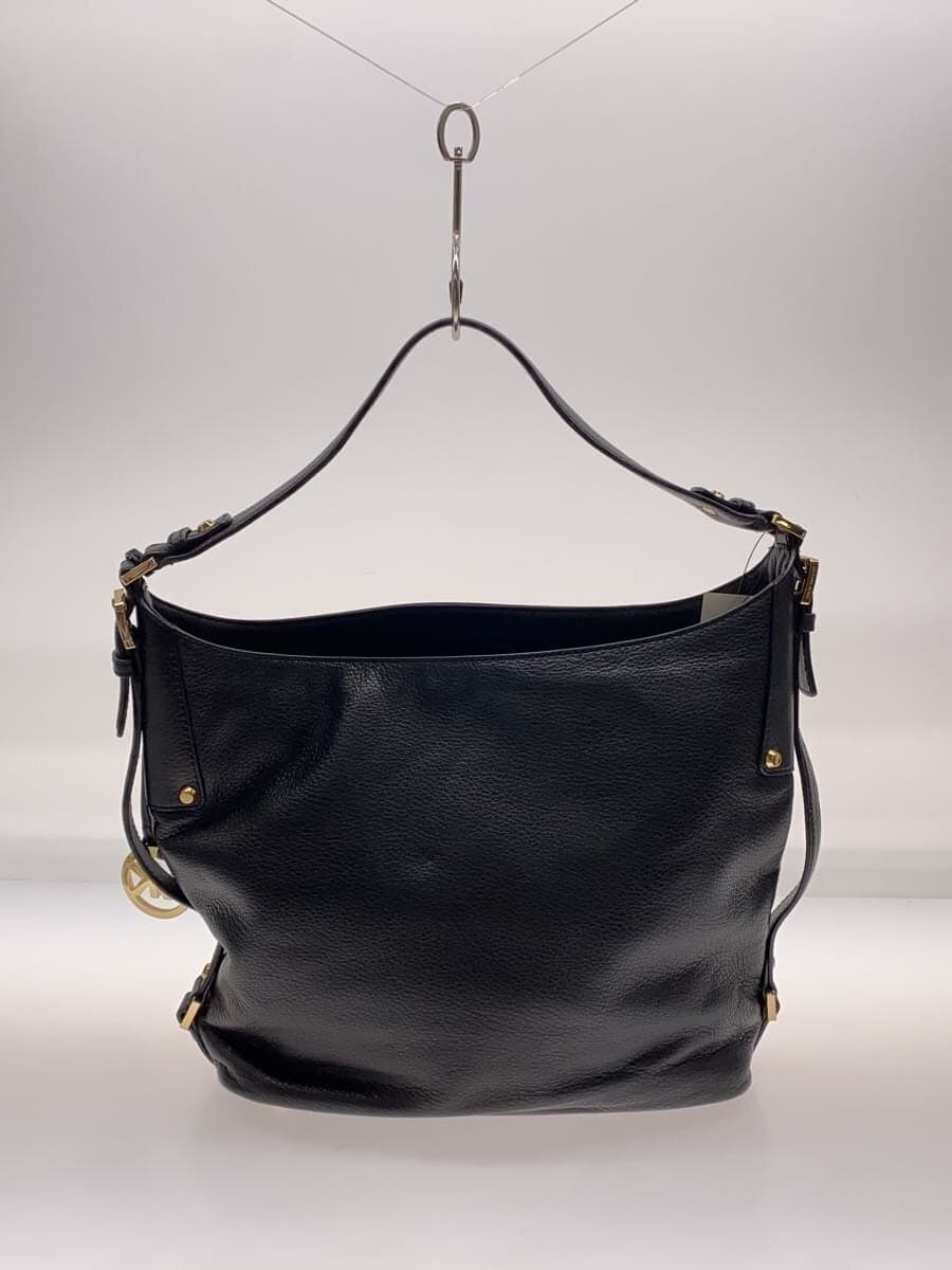 MICHAEL KORS Handbag Leather Black Solid Color 3