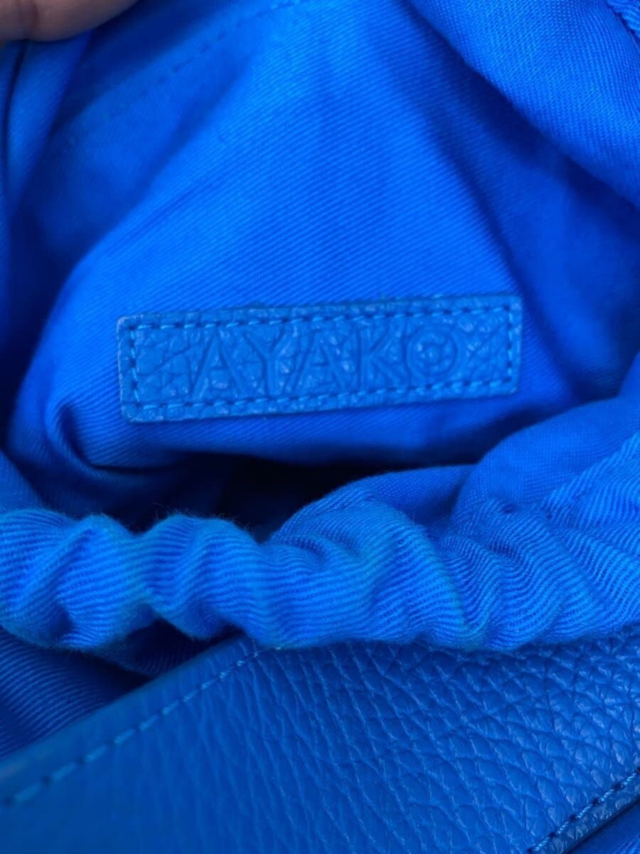 ayako Shoulder Bag Leather BLU 5