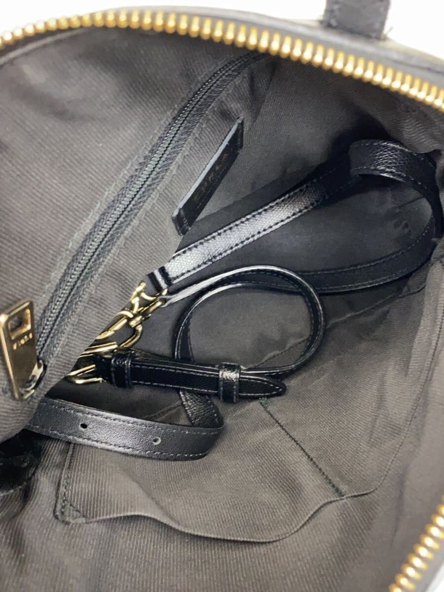 FURLA Shoulder Bag Leather BLK 6