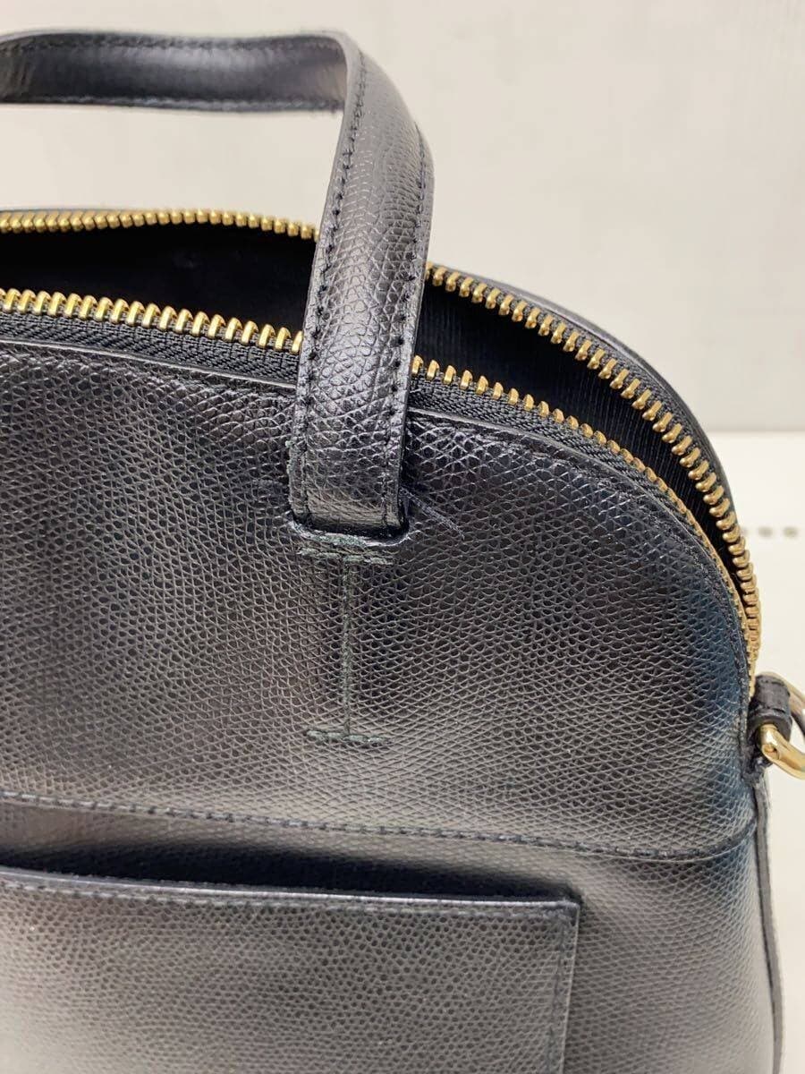 FURLA Shoulder Bag Leather BLK 7