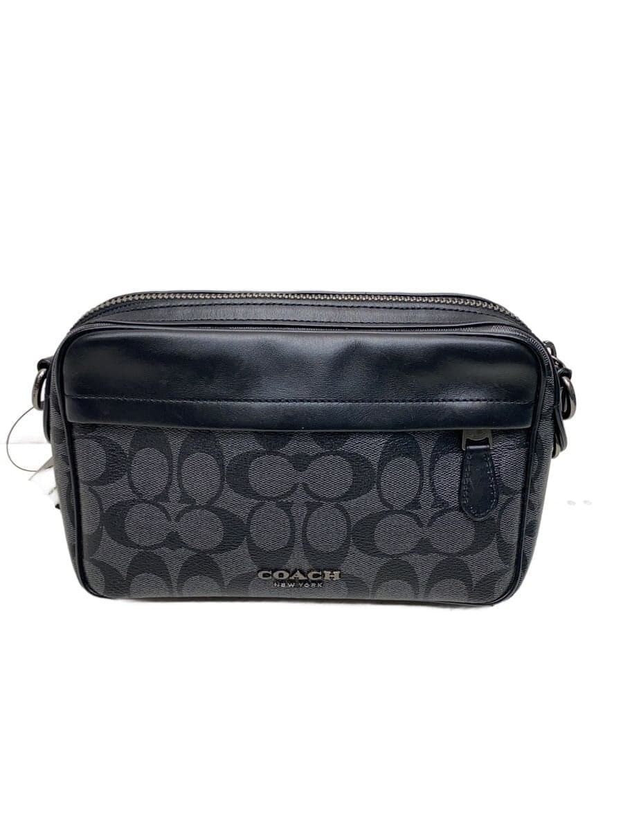 COACH Bag Leather BLK All Over Pattern b2047-f50716