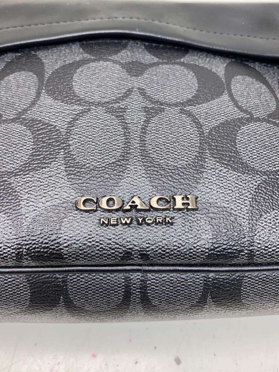 COACH Bag Leather BLK All Over Pattern b2047-f50716 5