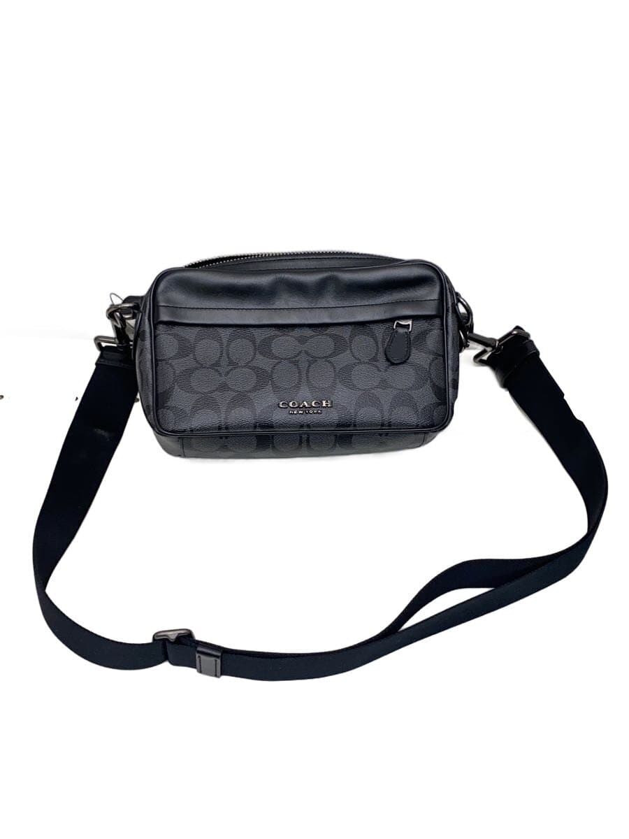 COACH Bag Leather BLK All Over Pattern b2047-f50716 7