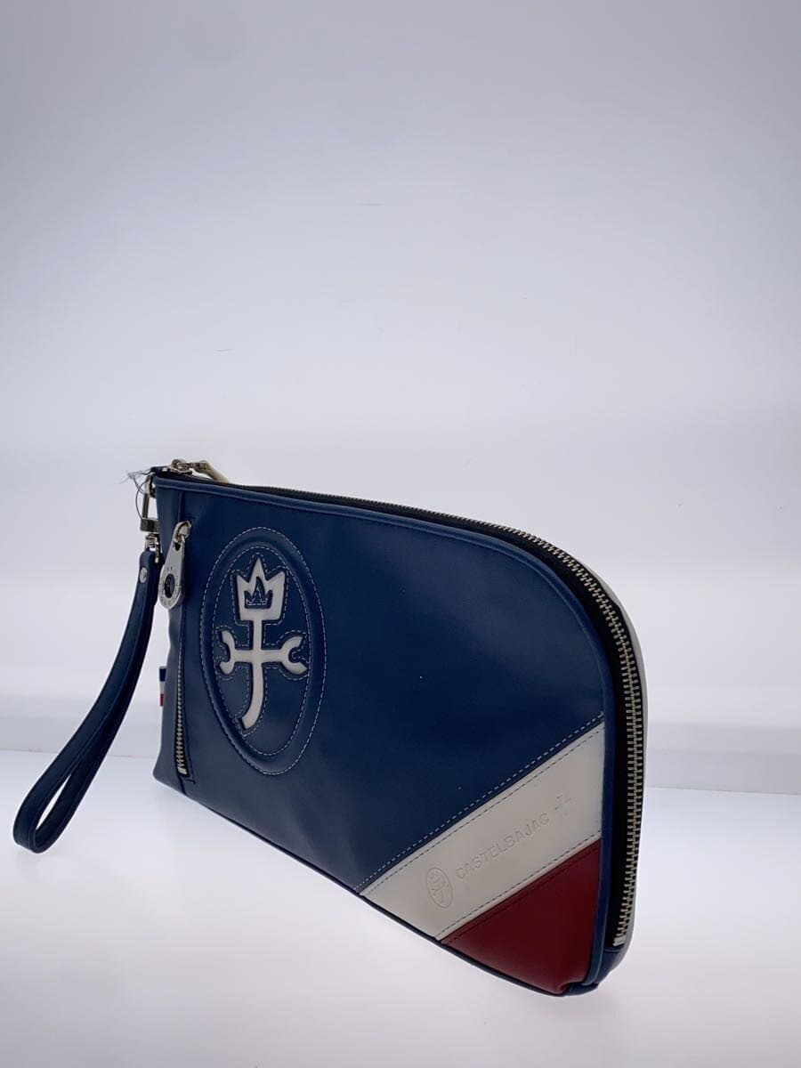 CASTELBAJAC second bag leather navy 2