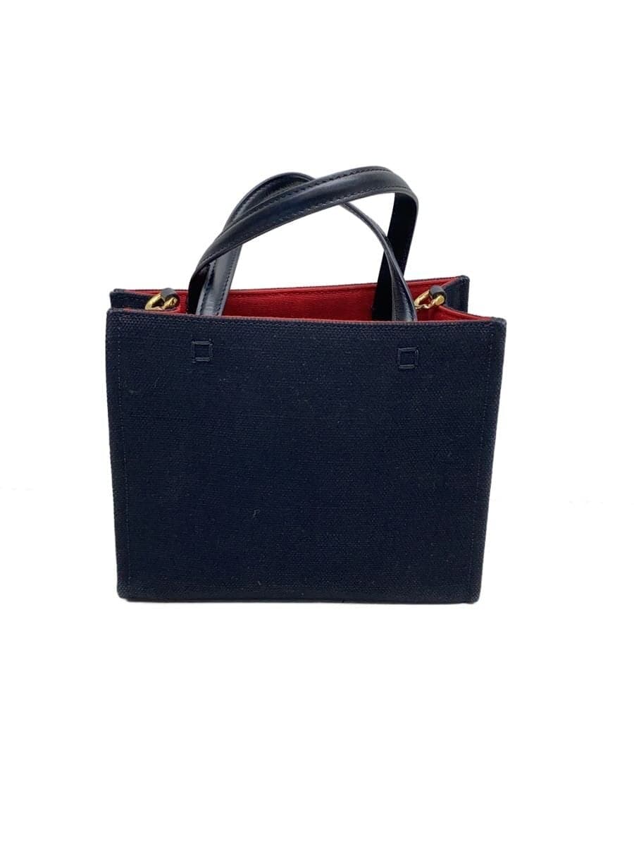 GIVENCHY Shoulder Bag Canvas BLK G-TOTE Scuff With Stain 3