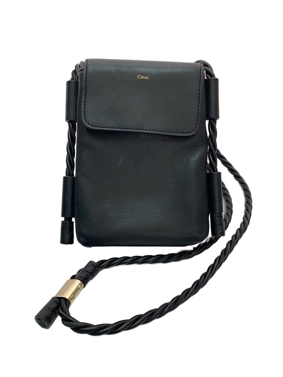 Chloe Shoulder Bag Faux Leather BLK