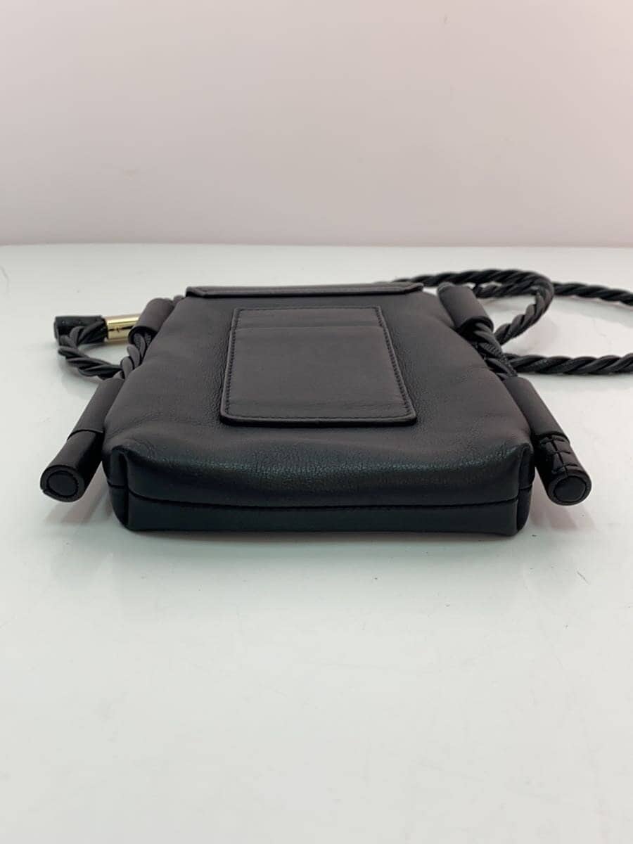 Chloe Shoulder Bag Faux Leather BLK 4