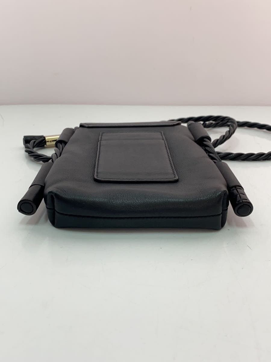 Chloe Shoulder Bag Faux Leather BLK 4