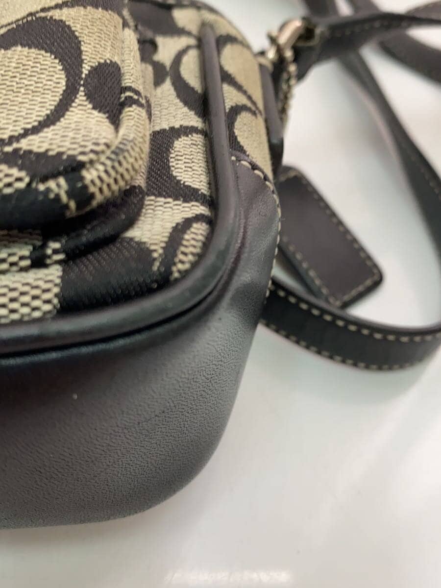 COACH Mini Field Signature Canvas GRY 7