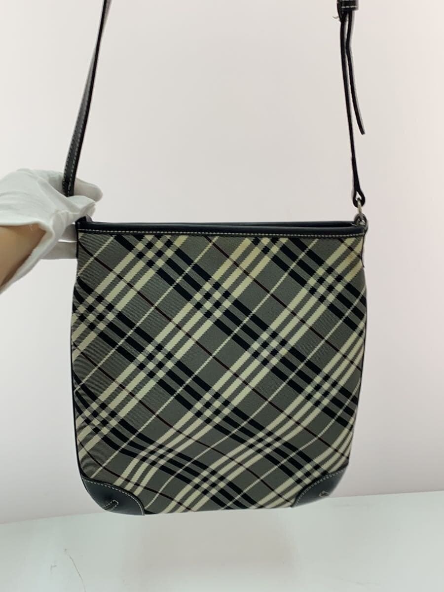 BURBERRY BLUE LABEL shoulder bag canvas GRY ZA414-600-09 3