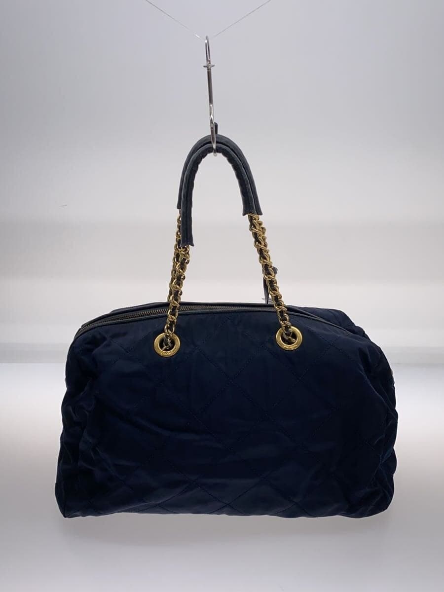 PRADA Handbag Nylon NVY 3