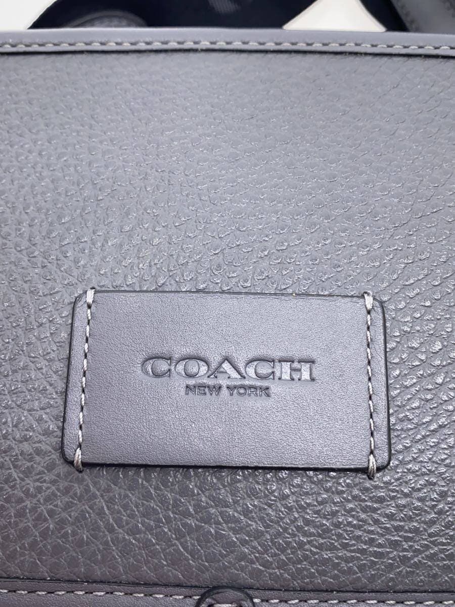 COACH Shoulder Bag Leather GRY CM113 5