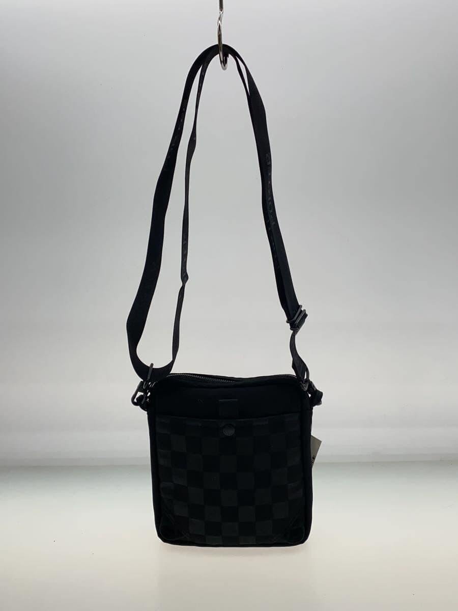 PORTER shoulder bag nylon black check 3