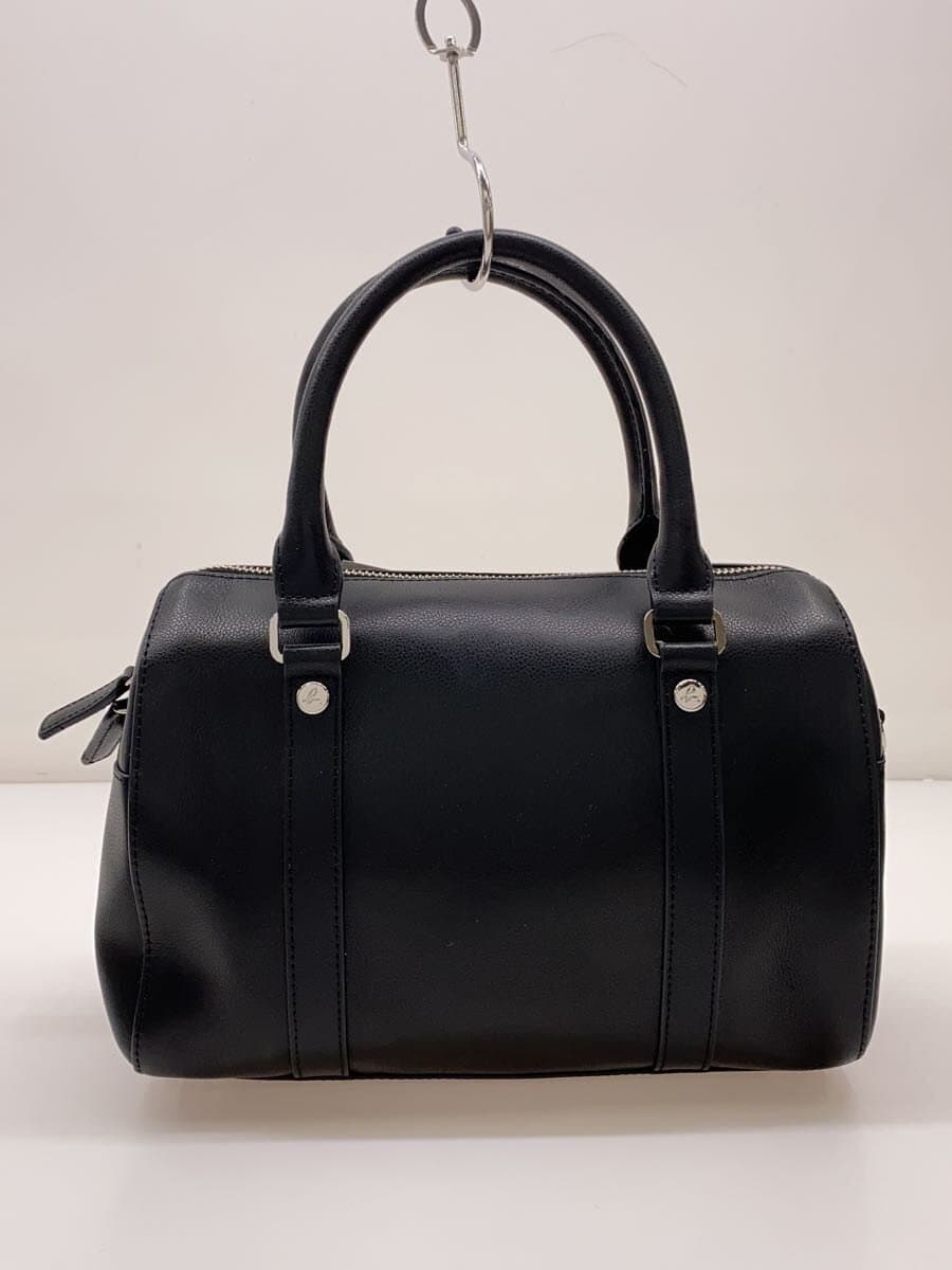 agnes b. Shoulder Bag Cowhide BLK CR11T-04 3