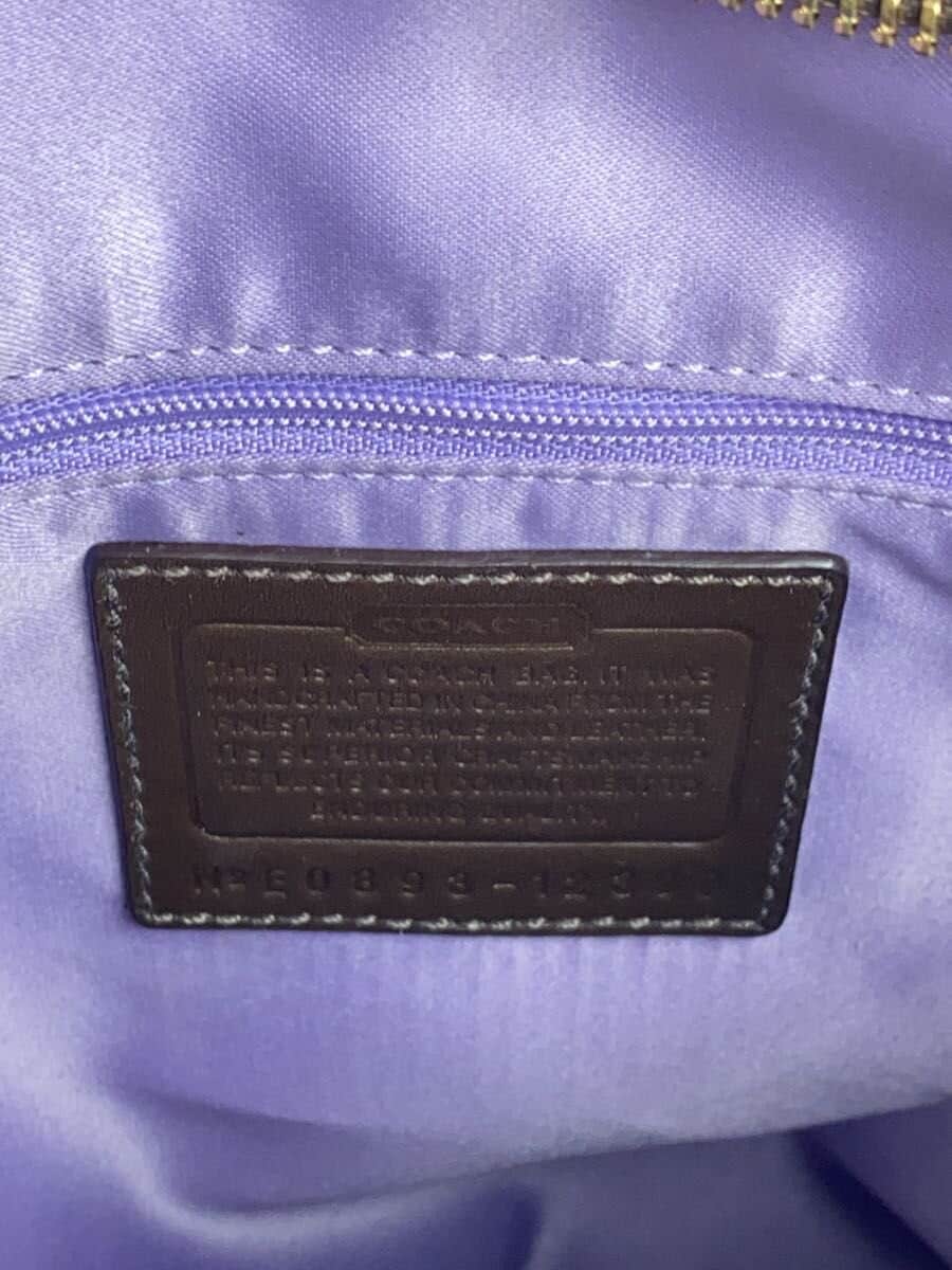 COACH Shoulder Bag Canvas BRW Monogram 12390 5