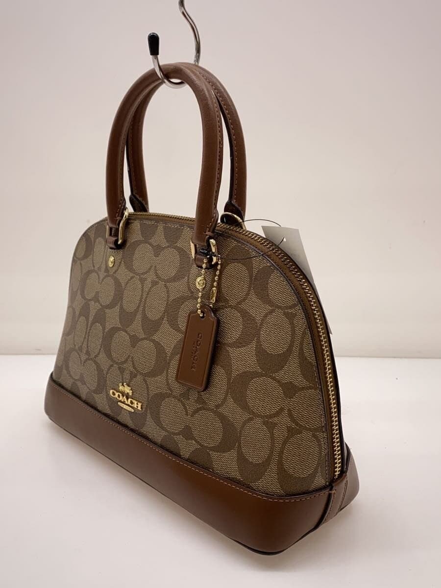 COACH Handbag Canvas BRW F1923-F27583 2