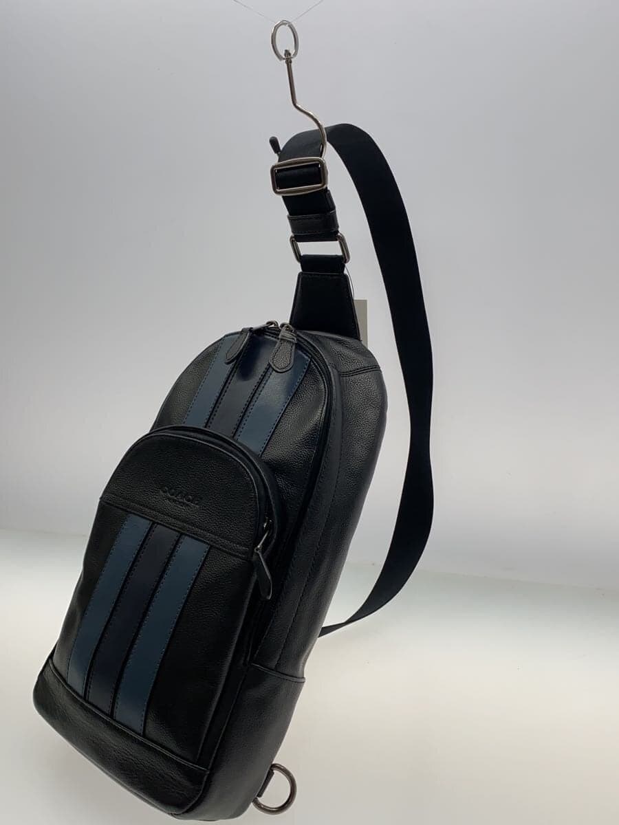 COACH Backpack Leather Black Solid F49313 2