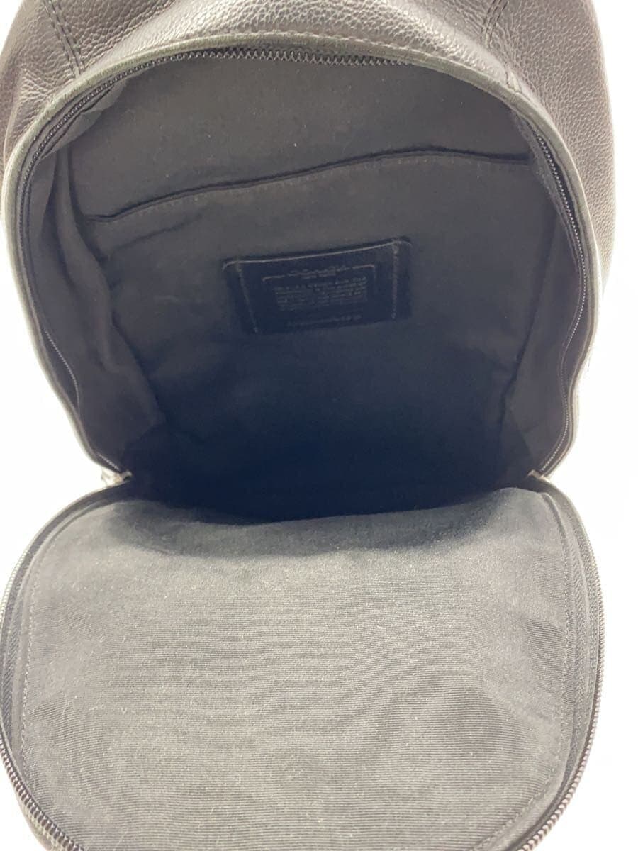 COACH Backpack Leather Black Solid F49313 6