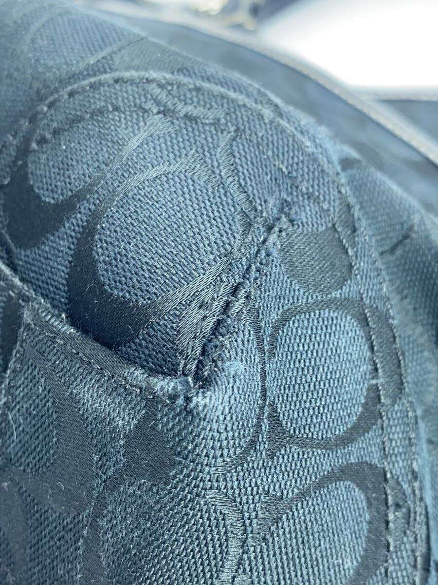 COACH Tote Bag_Signature_Black Canvas BLK All Over Pattern 8