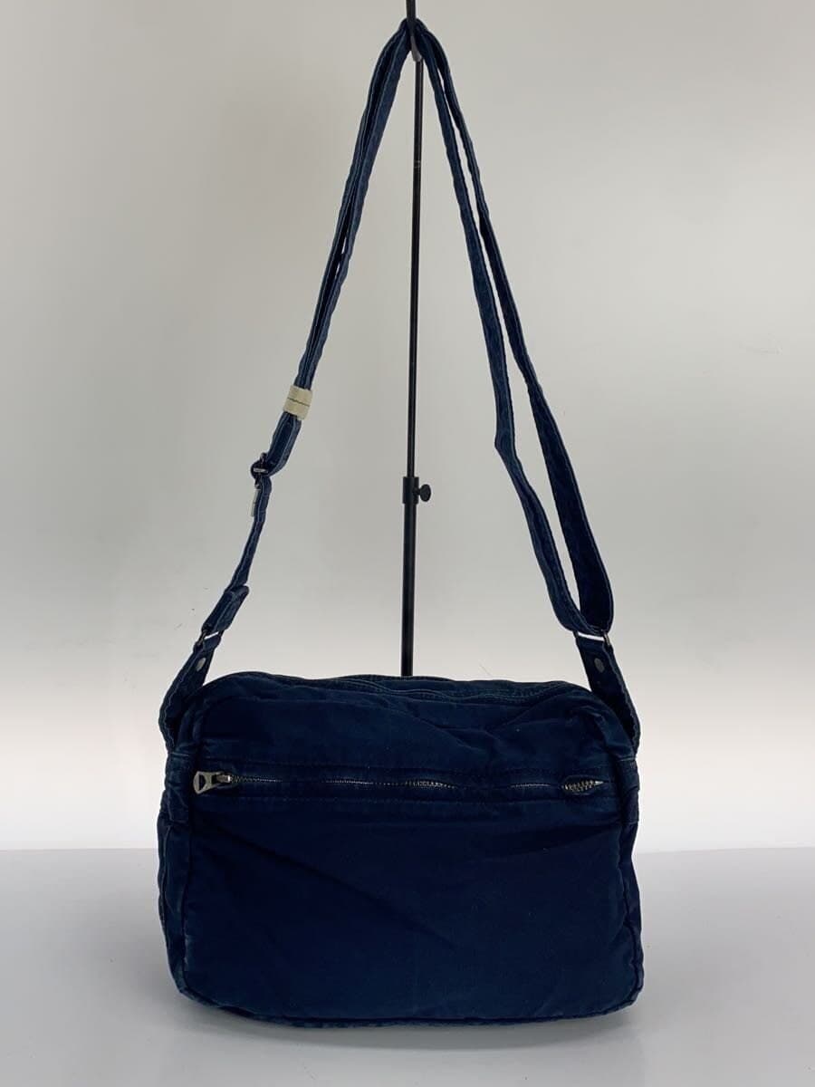 PORTER shoulder bag cotton indigo plain 3