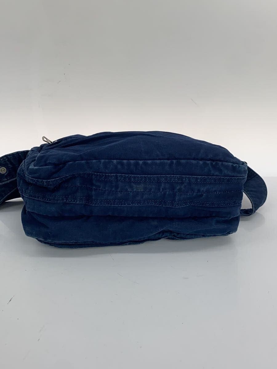 PORTER shoulder bag cotton indigo plain 4