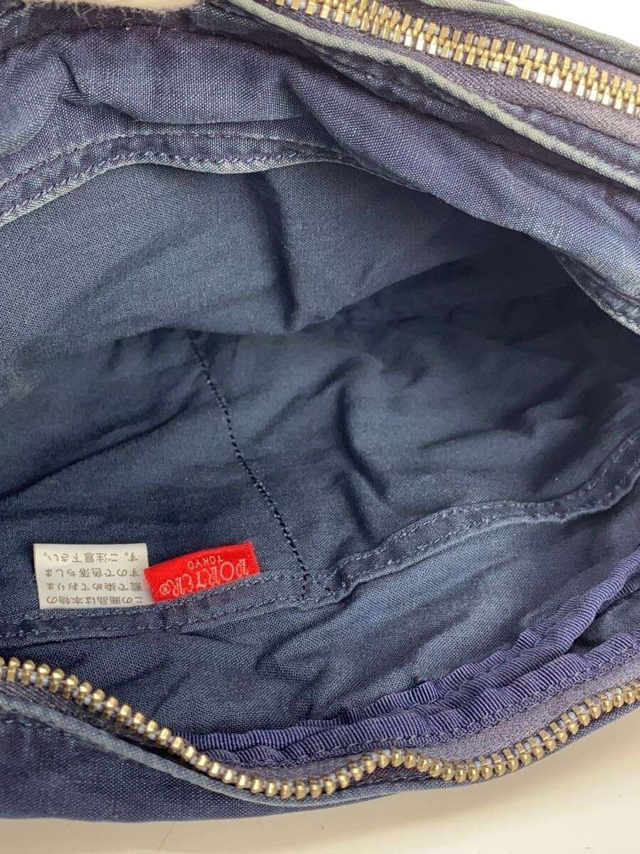 PORTER shoulder bag cotton indigo plain 6