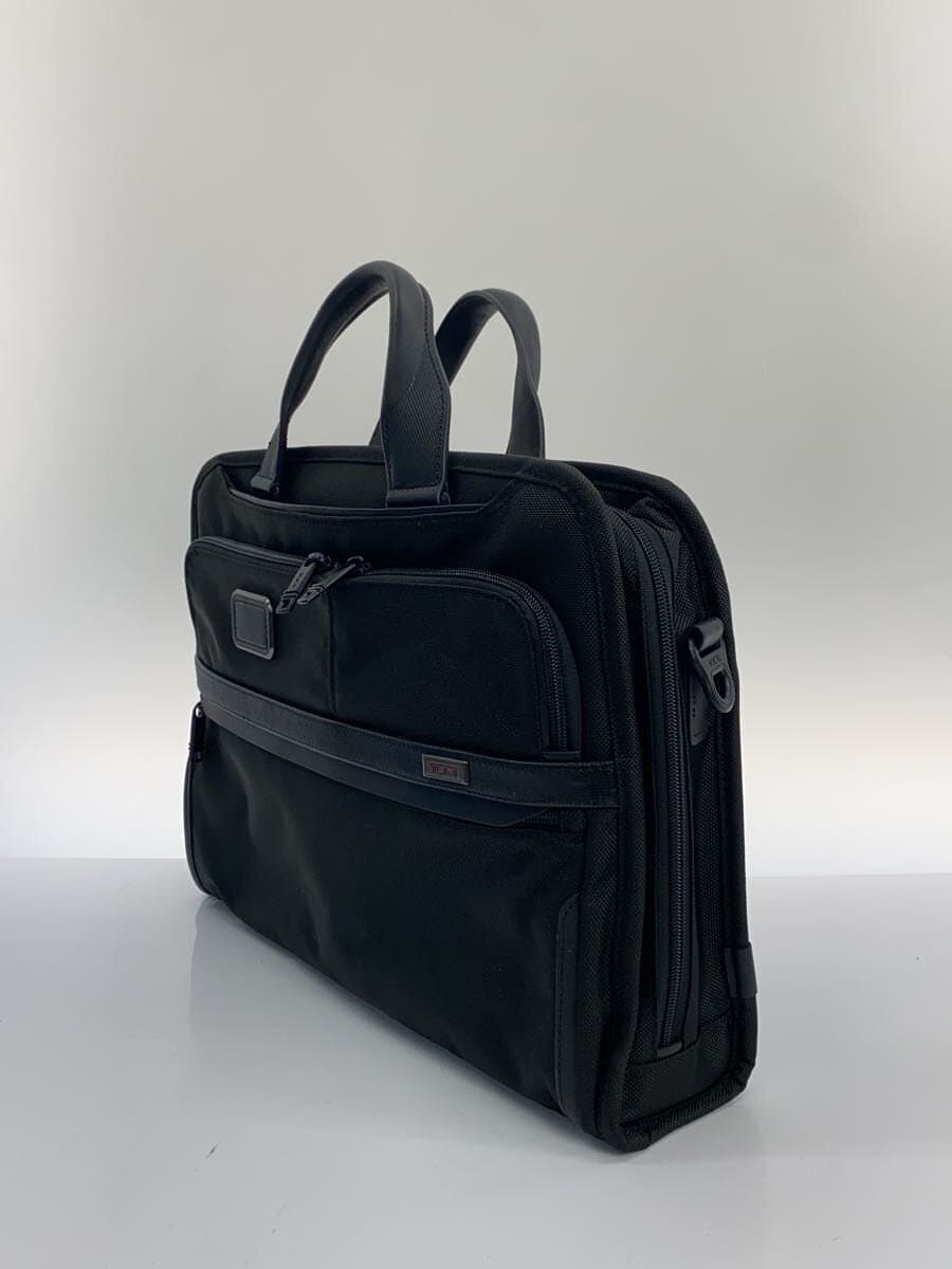 TUMI briefcase nylon black plain 2