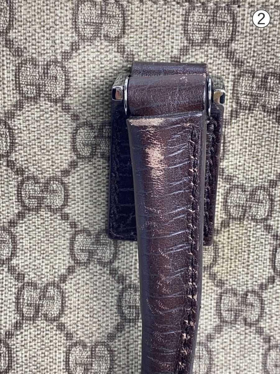 GUCCI Tote Bag GG Supreme PVC BRW 131220 7