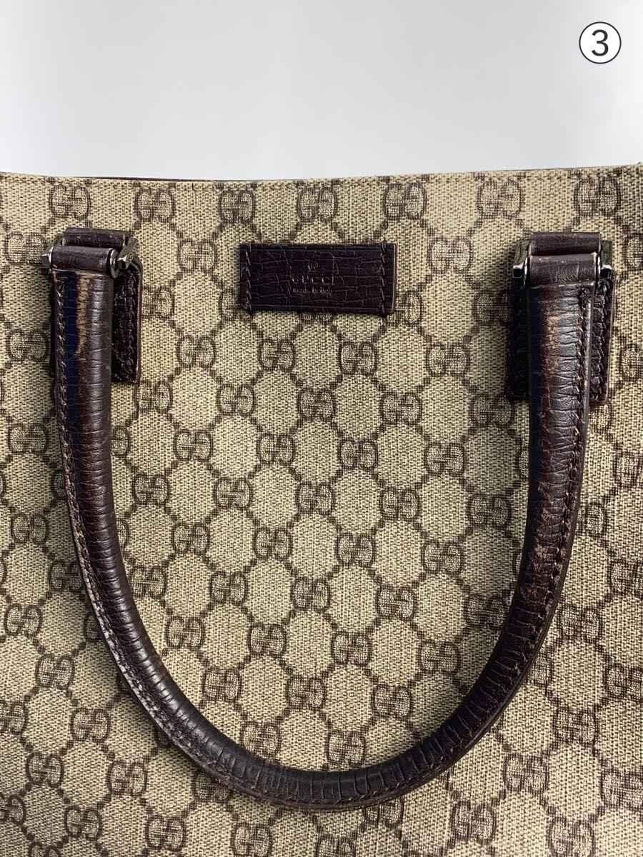 GUCCI Tote Bag GG Supreme PVC BRW 131220 8