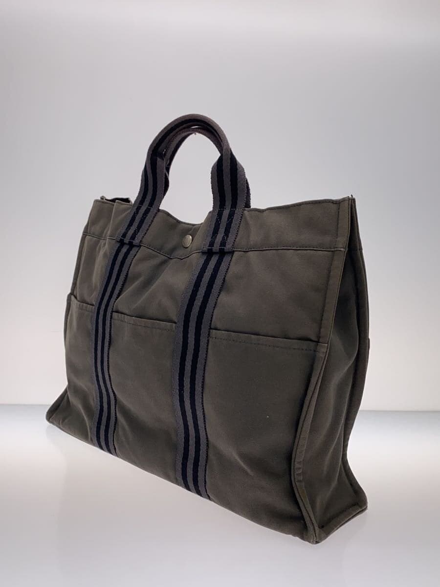 HERMES Fourre-Tout Tote Bag GRY Solid 2