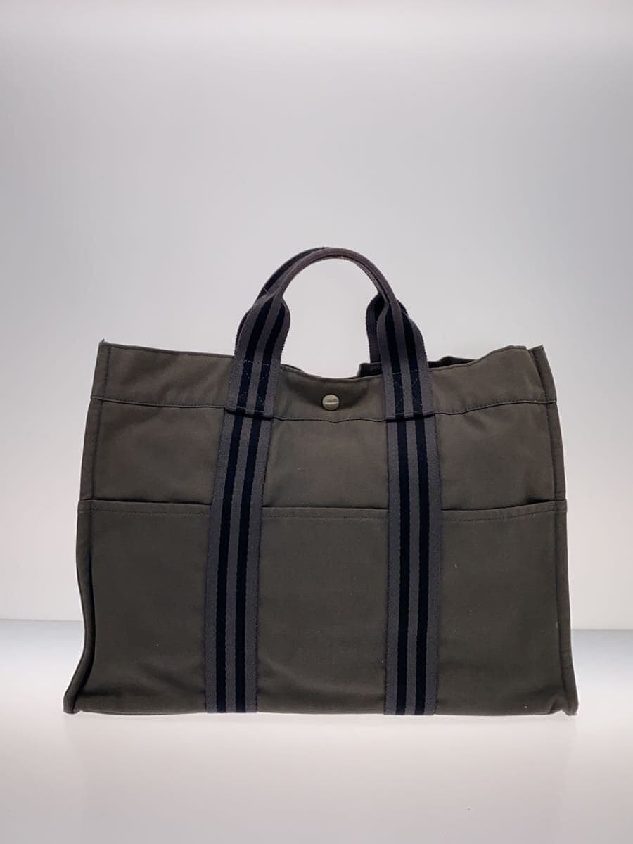 HERMES Fourre-Tout Tote Bag GRY Solid 3