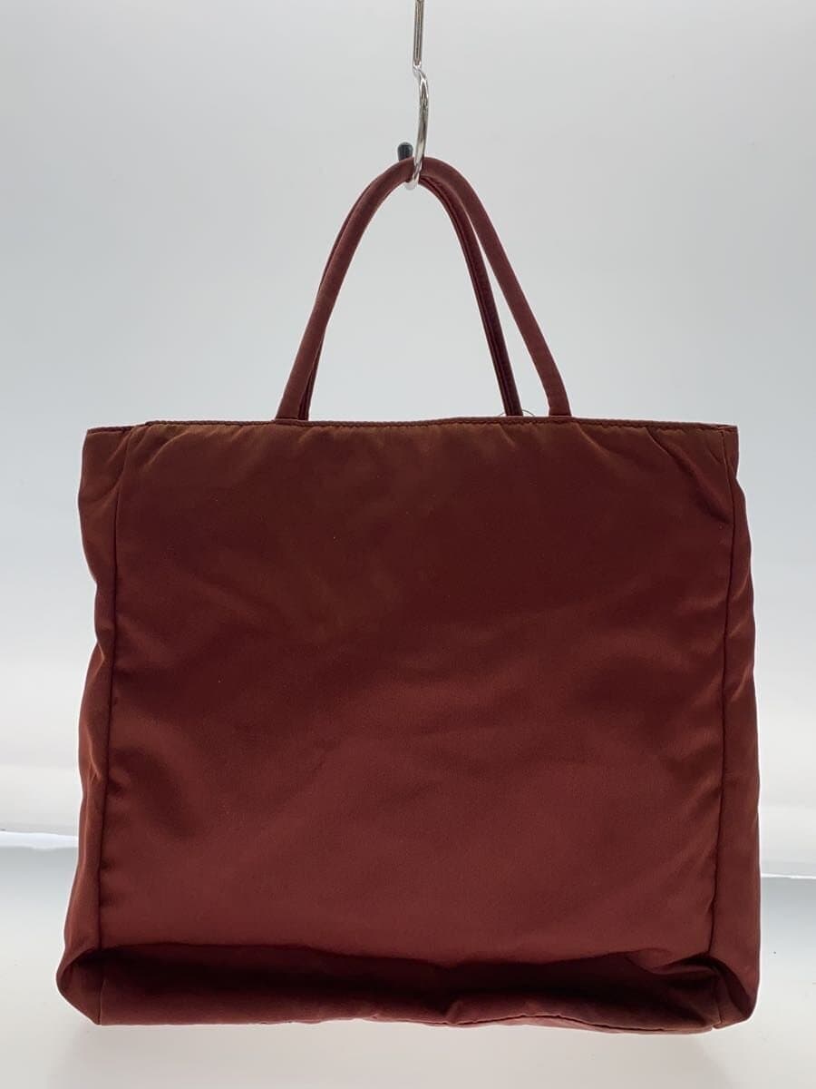 PRADA Handbag Nylon RED Solid 3