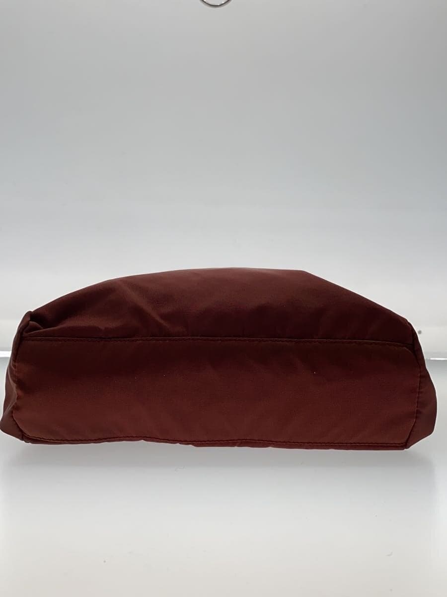 PRADA Handbag Nylon RED Solid 4